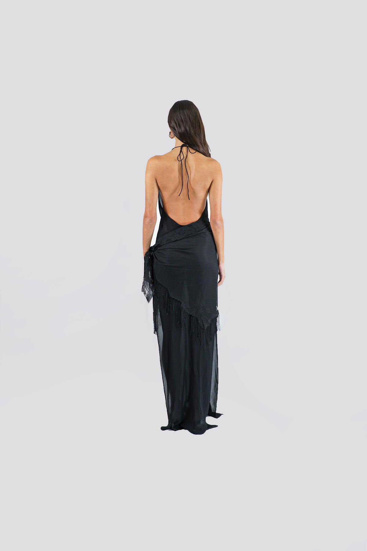 PLUNGE MAXI DRESS