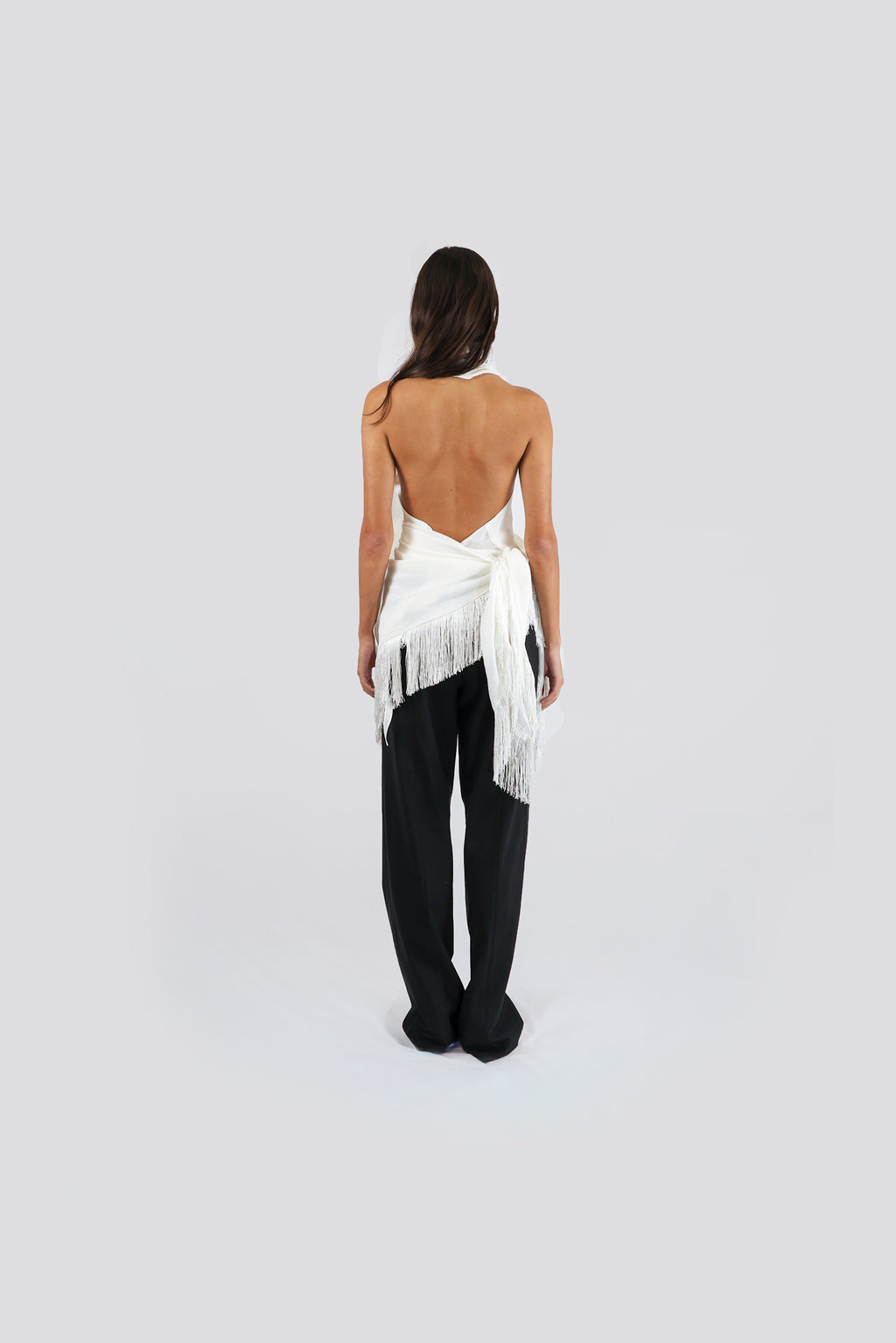 FRINGED SCARF