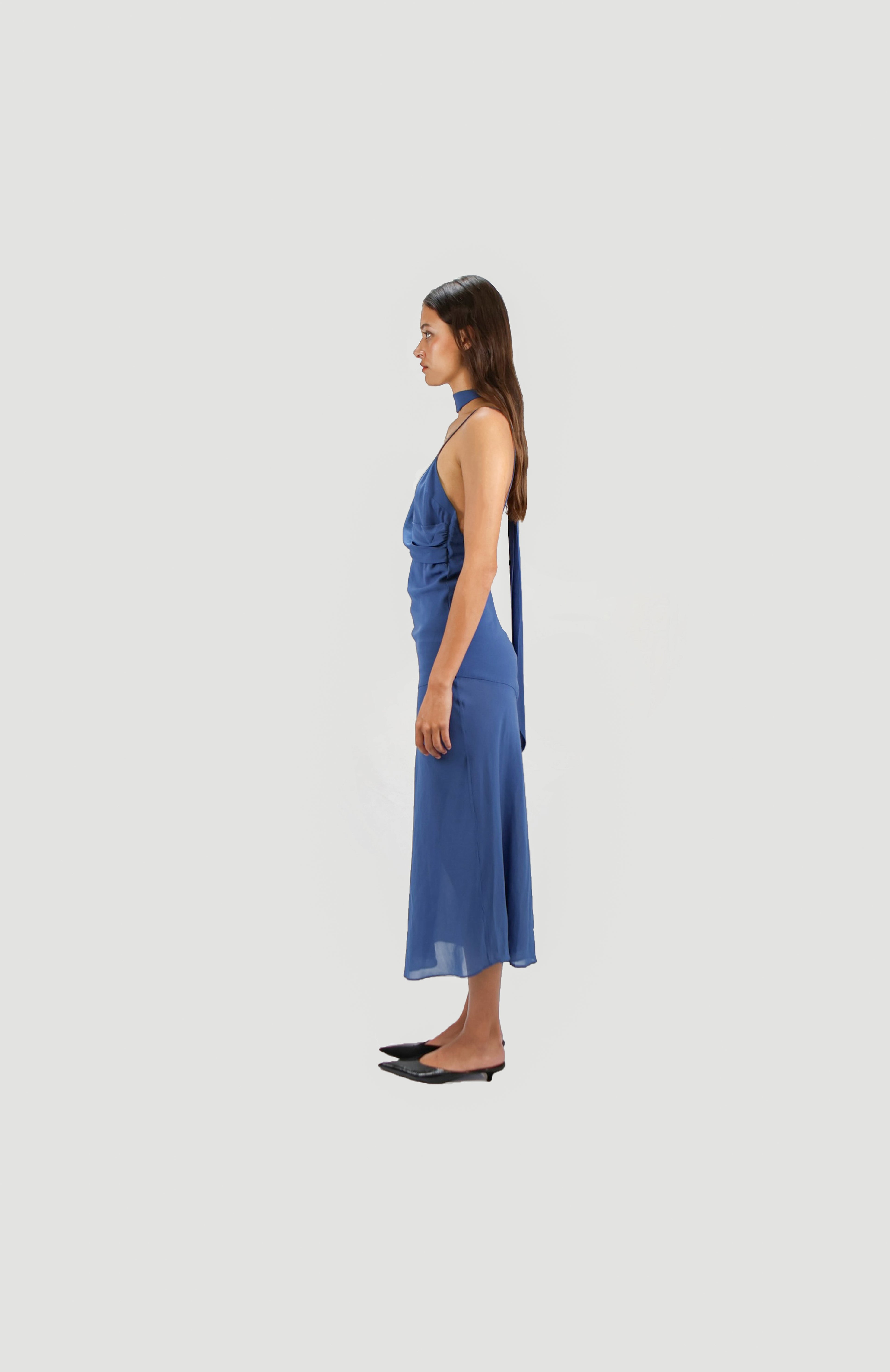 SCARF SLIP DRESS