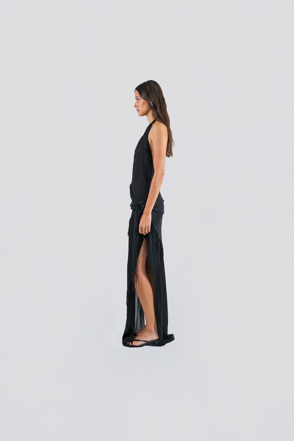 PLUNGE MAXI DRESS