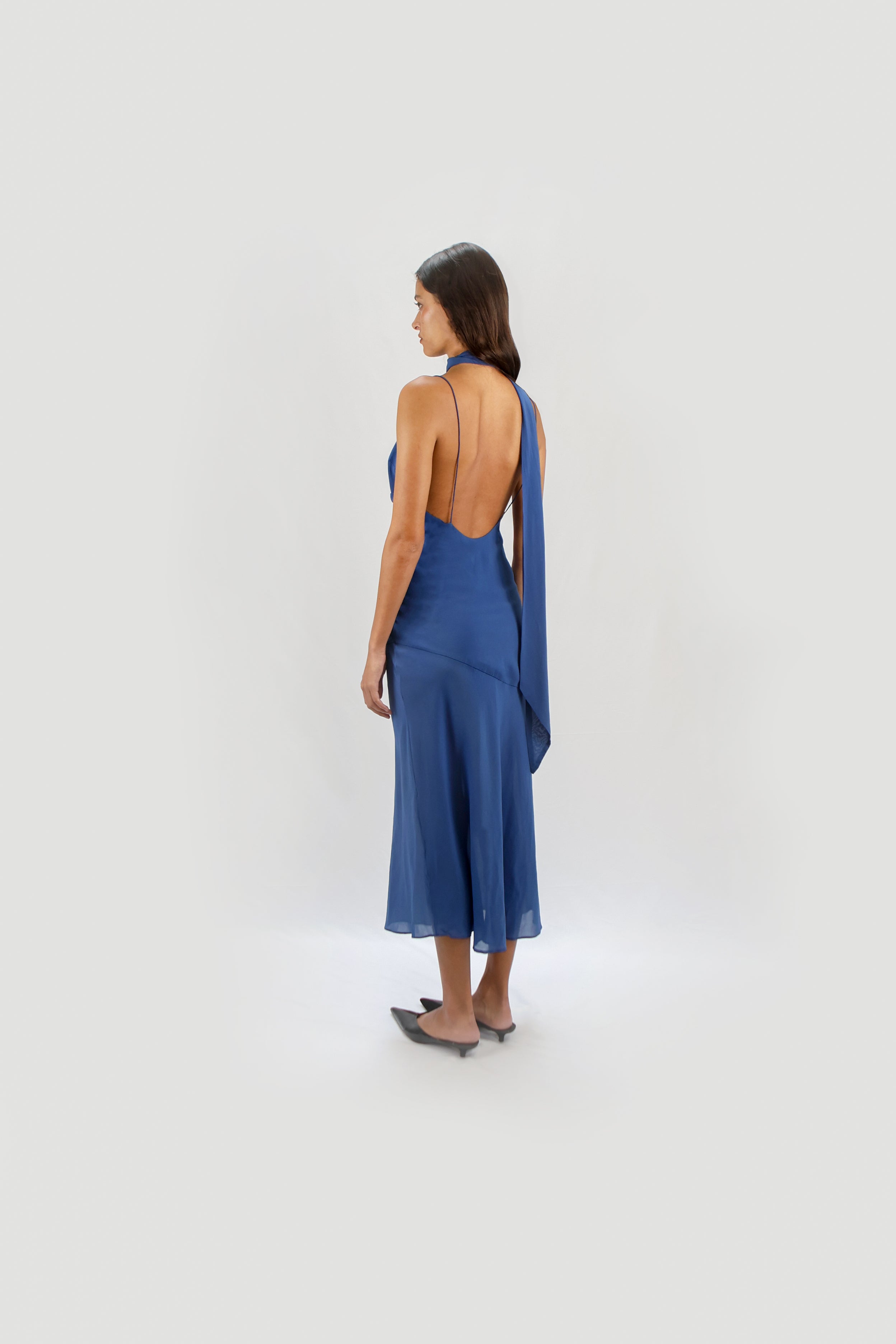 SCARF SLIP DRESS