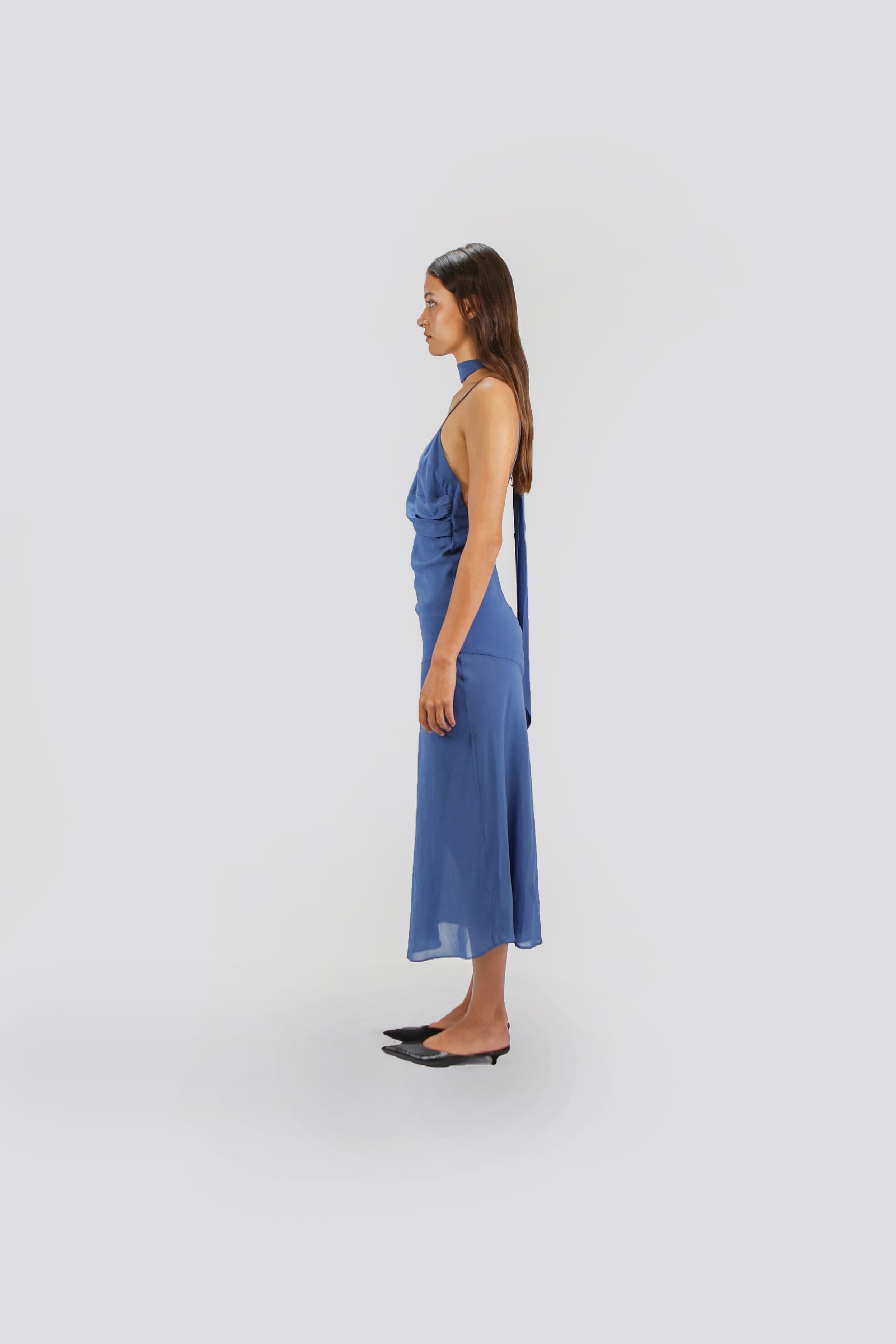 SCARF SLIP DRESS