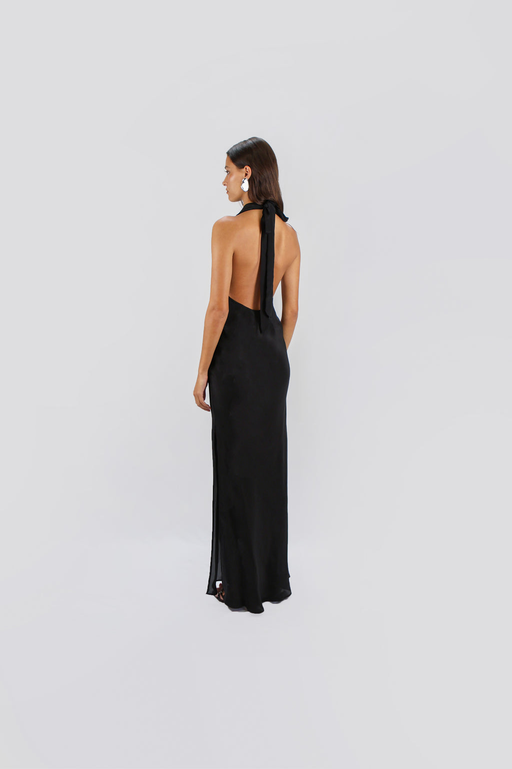 BIAS COWL NECK DRESS – ALMA INES